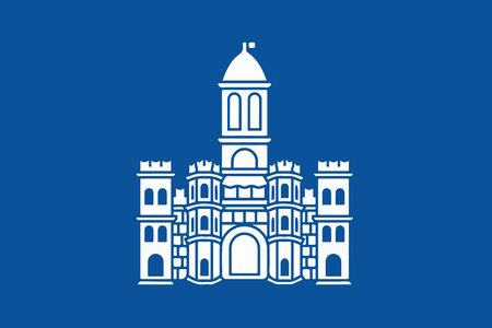 Flag of Split, Croatia. Vector Formatのイラスト素材