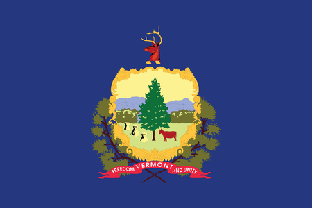 Flag of Vermont State, USA. Vector Formatのイラスト素材