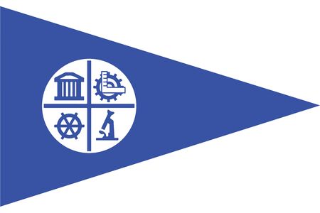 Flag of Minneapolis, Minnesota, USA. Vector Formatのイラスト素材