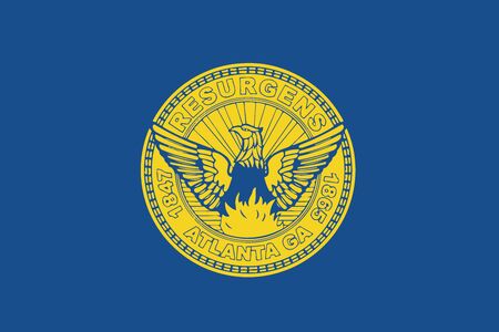 Flag of Atlanta, Georgia, USA. Vector Formatのイラスト素材