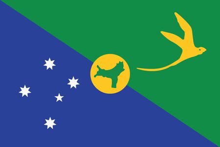 Flag of Christmas Island. Vector Formatのイラスト素材