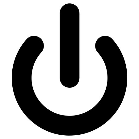 Universal power standby symbol. The standby symbol (line partially within a broken circle),...