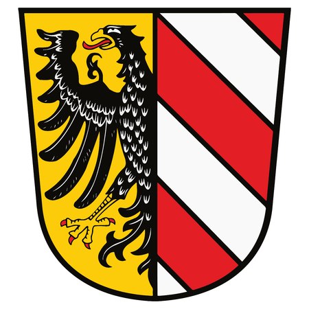 Coat of arms of Nurnberg (Nuremberg), Germany. Vector Format.のイラスト素材