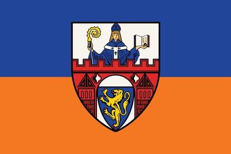 Flag of Siegen, Germany. Vector Format.のイラスト素材