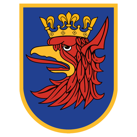 Coat of arms of Szczecin, Poland. Vector Format.のイラスト素材
