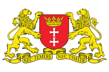 Coat of arms of Gdansk, Poland. Vector Format.のイラスト素材