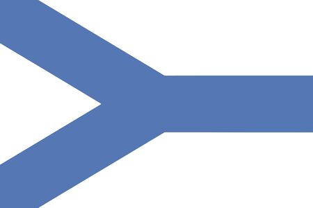 Flag of Sosnowiec, Poland. Vector Format.のイラスト素材