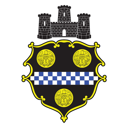 Seal of Pittsburgh, Pennsylvania, USA.のイラスト素材