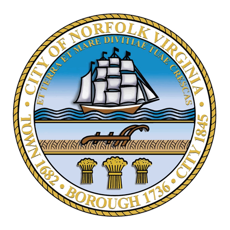 Seal of Norfolk, Virginia, USA.のイラスト素材