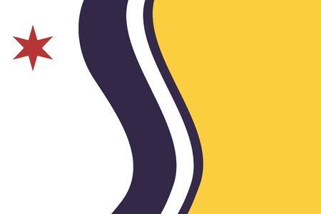 Flag of South Bend, Indiana, USA.のイラスト素材