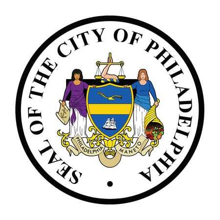 Seal of Philadelphia, Pennsylvania, USA.のイラスト素材