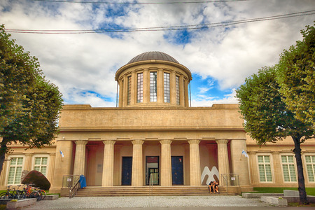 WROCLAW, POLAND - AUGUST 04, 2017: The Four Domes Pavilion, the seat of the new branch of the National Museum in Wroclaw, was built in 1912 by the distinguished architect Hans Poelzig.のeditorial素材
