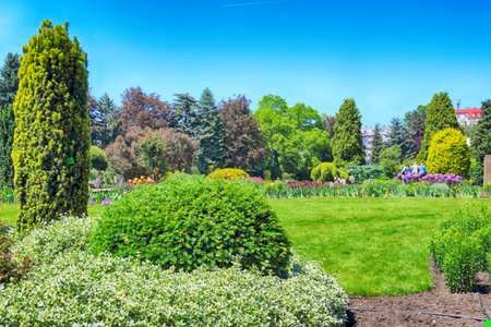 WROCLAW, POLAND - MAY 30, 2019: Botanical Garden in Wroclaw, Poland. The garden was built from 1811...
