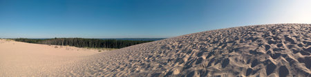 Slowinski National Park is situated on the Baltic Sea coast, near Leba, Poland. Desert landscape...