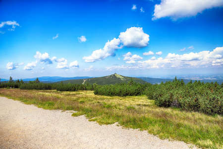 Szrenica mountain shelter (1362 m above sea level), Szklarska Poreba, Poland, Europe.の写真素材