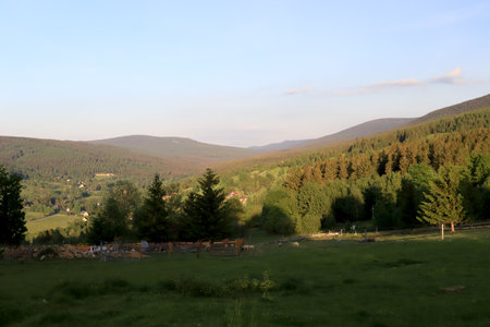 Izera Mountains (Czech. Jizerske hory, German. Isergebirge) - a mountain range in the Western Sudetes, in the Czech Republic and Poland.の写真素材