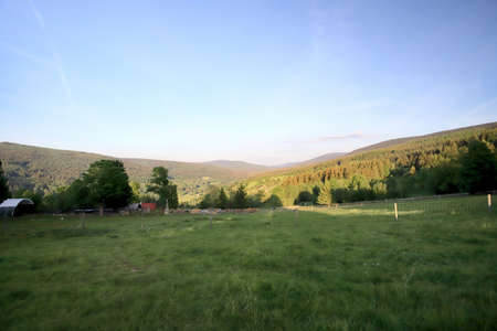 Izera Mountains (Czech. Jizerske hory, German. Isergebirge) - a mountain range in the Western Sudetes, in the Czech Republic and Poland.の写真素材
