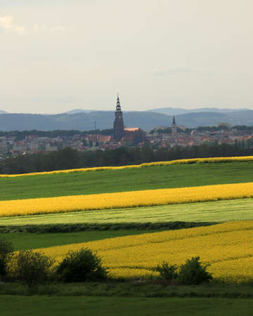 Sleza Landscape Park at the foot of the Sleza Mountain, in south-western Poland, Europe.の写真素材