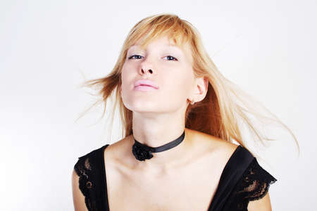 Portrait of a styled professional model. 
の写真素材