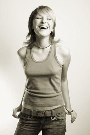 Sensual young girl.の写真素材