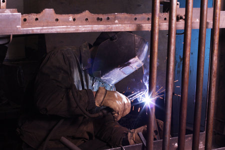 Welder working