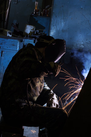 Welder working