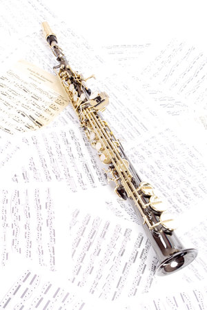 Musical background  instruments. Shot in studio.の写真素材