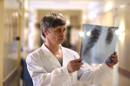 Doctors are working - medicine  background. Shot in a hospital.