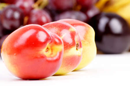 Fresh Vegetables, Fruits and other foodstuffs. Shot in a studio. の写真素材