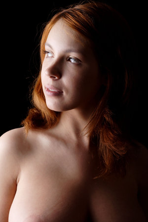 Portrait of a styled professional model. Theme: spa, healthcare.の写真素材