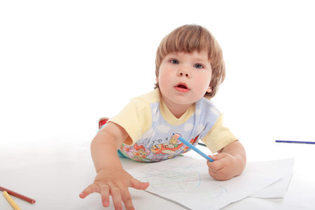 Portrait of a styled children. Theme: education.\nの写真素材