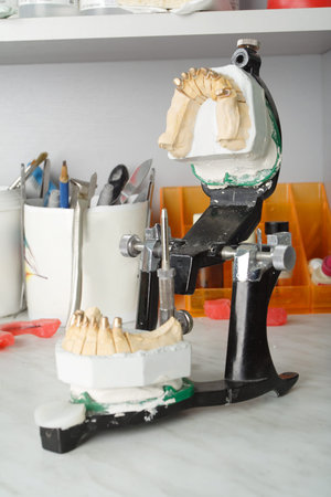 Dental background: work in clinic (operation, tooth replacement)
