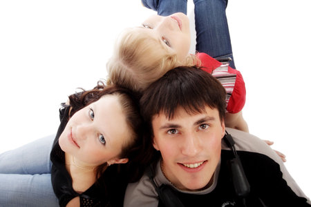 Portrait of a young people.Education background.の写真素材