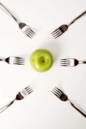 Art food background: lose weight, choice, competitionの写真素材