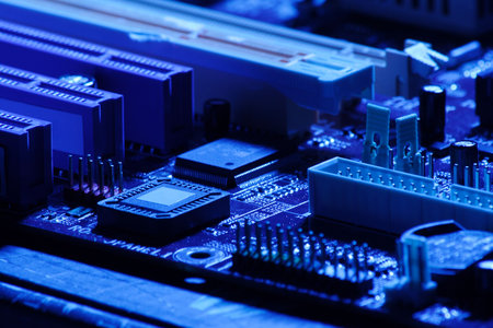 Technics background: computer circuit board