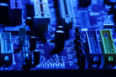 Technics background: computer circuit board