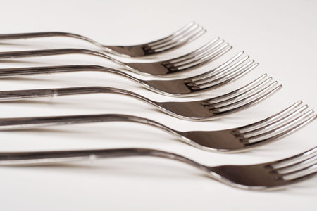 Closeup of a place with fork.