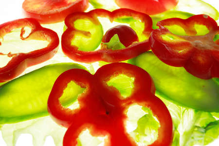 Fresh Vegetables, Fruits and other foodstuffs. Shot in a studio. の写真素材