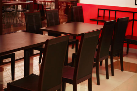 Restaurant interior. Shot in a Restaurant. 