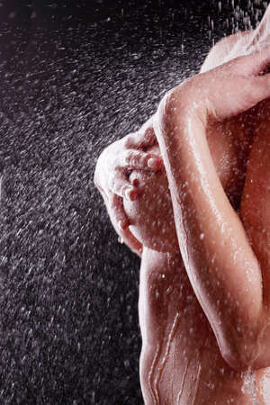 Portrait of a styled professional model. Theme: spa, healthcare.の写真素材