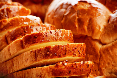 Bakery foodstuffs. Shot in a studio. 