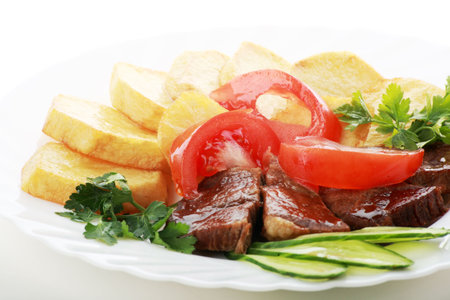 Natural form foods. Fast food. Shot in a studio. の写真素材