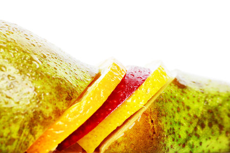 Fresh Vegetables, Fruits and other foodstuffs. Shot in a studio. の写真素材