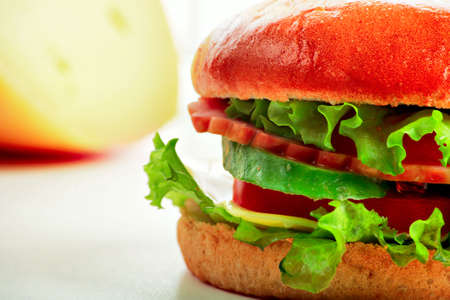 Natural form foods. Fast food. Shot in a studio. の写真素材