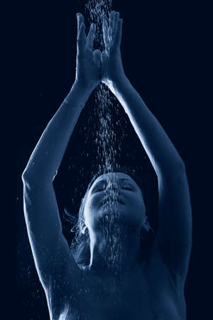 Portrait of a styled professional model. Theme: spa, healthcare.の写真素材