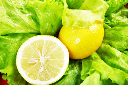 Fresh Vegetables, Fruits and other foodstuffs. Shot in a studio. の写真素材