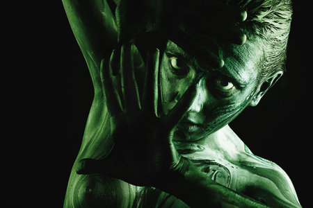 Bodypainting project: art, fashion, beautyの写真素材