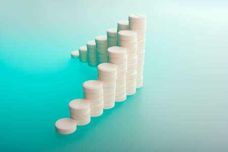 Super macro of medical pillsの写真素材