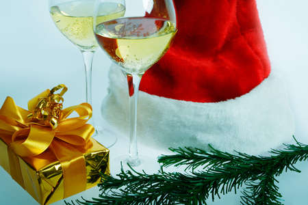 Christmas decorations (Santa gifts,adorning)の写真素材