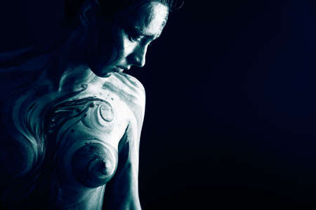 Bodypainting project: art, fashion, beautyの写真素材